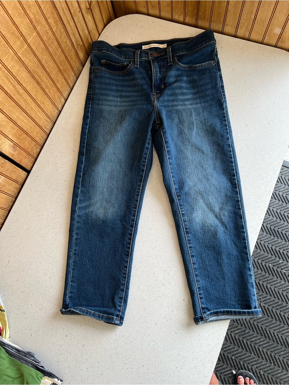 Levi's Dark Blue Skinny Capri Jeans
